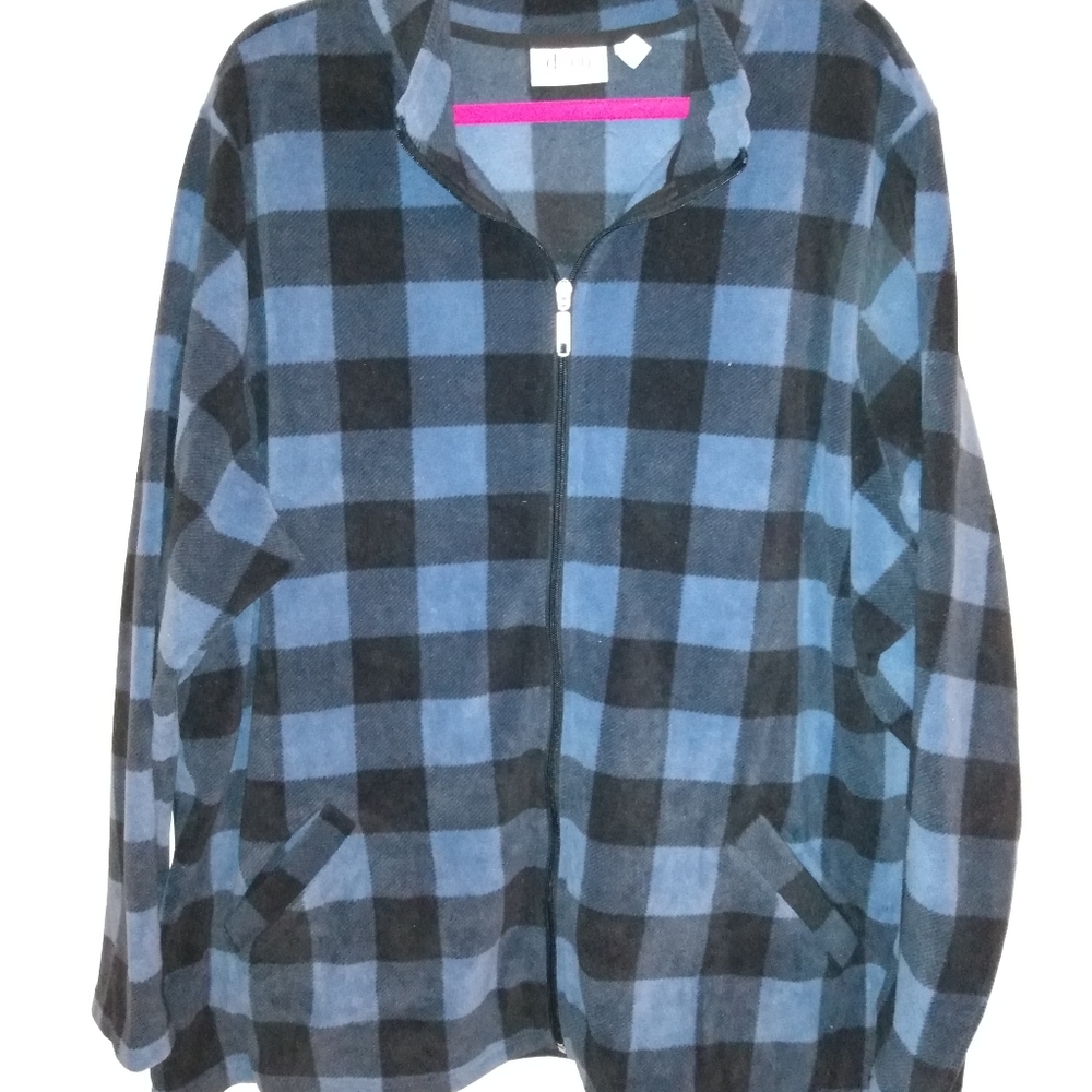 Plaid Fleece Pullover